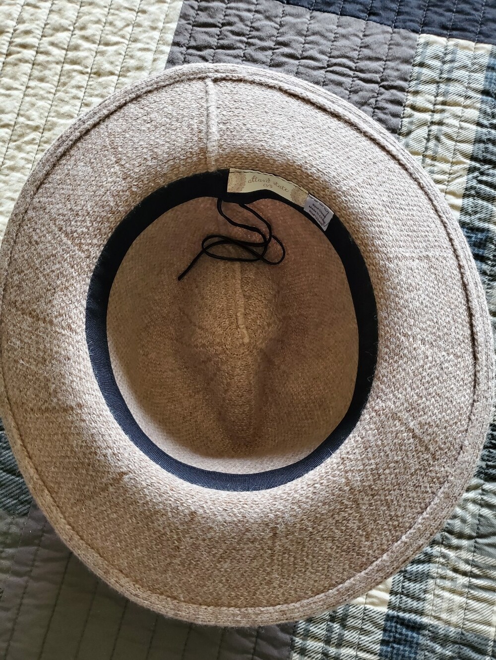 Altar'd State Boho Western Fedora Hat Knit Wool Blend Brown Medallion Trim - Picture 6 of 10